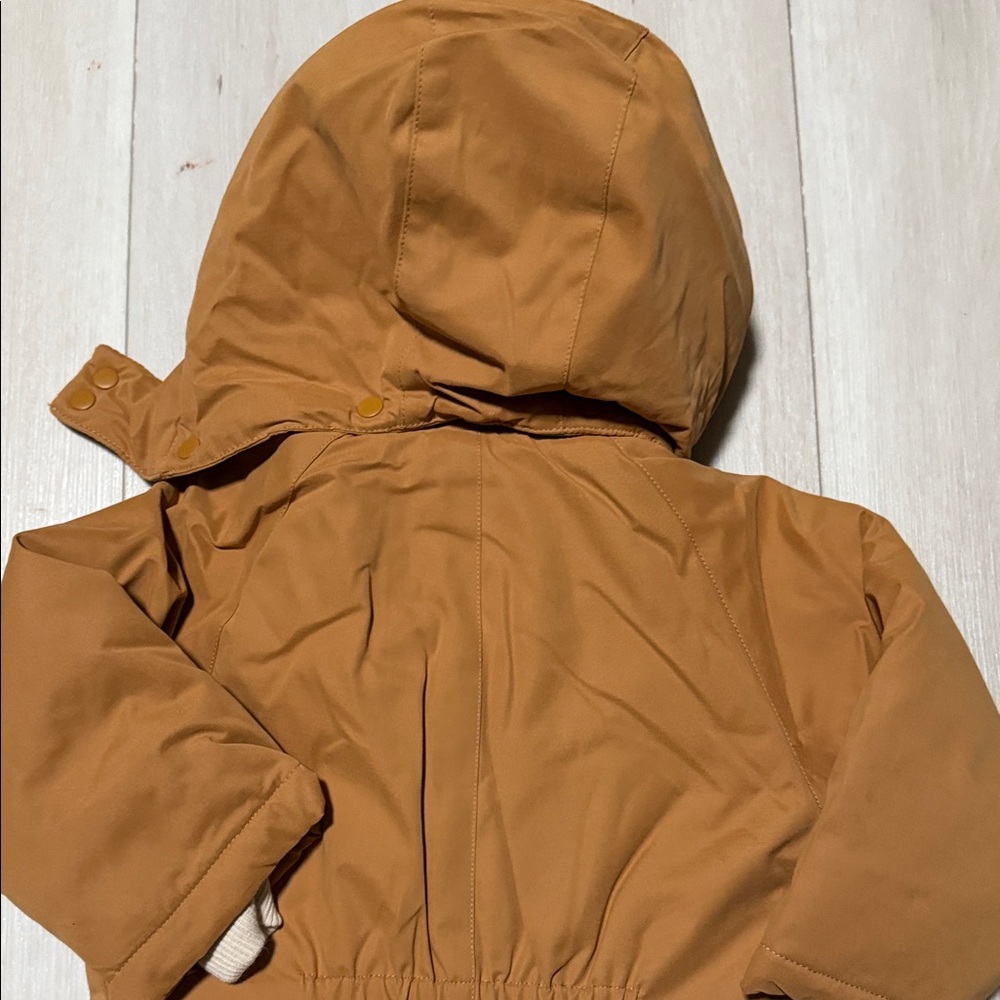 7 A.M. Enfant Brown Hooded Jacket Size 2-3 T Brand New Toddlers - Picture 7 of 13